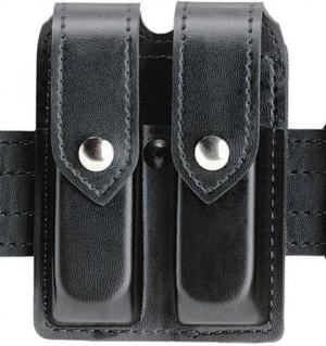 Safariland 77 Double Handgun Magazine Pouch - Hi Gloss Black, Ambidextrous 77-83-9HS 781602057561