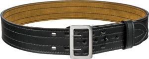 Safariland 87 Suede Lined Belt, Plain Black, Chrome Buckle - Waist 26 in 87266