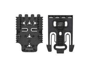 Safariland Quick Locking System Kit QLS 19 Locking Fork QLS 22 Receiver Plate Coyote Brown 1337303