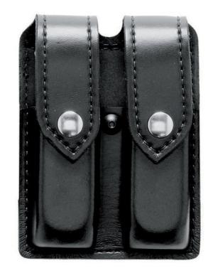 Safariland 77 Double Handgun Magazine Pouch - Black, Nylon-Look, Ambidextrous 77-83-22HS 781602357289