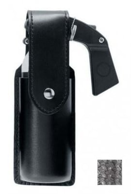 Safariland 38 Mace / Oc Holder W/ Top Flap, 1.5in. X 6.5in. Dt Mk-4, 3Oz; Guardian, Freeze & Punch 4 Oz, STX Baset Weave Black W/ Hidden Snap 38-48HS