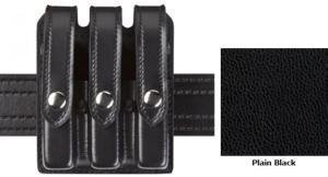 Safariland Model 777 Slim Triple Mag Pouch w/Flap Plain Black For Glock 20 21 777-383-2PBL 7773832PBL