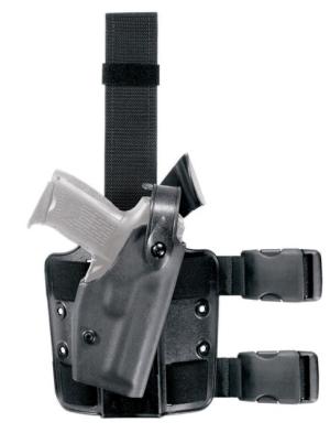 Safariland 6004 SLS Tactical Holster w/Dbl Leg Straps, H&K Compact with TLR-3 Light, STX Tactical, Black, Right Hand, 6004-49316-121 600449316121
