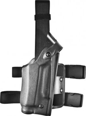 Safariland 6004 SLS Tactical Holster w/Dbl Leg Straps, Sig Sauer P228, P229 w/ITI Mount & M3/M6 3.86in., STX Tactical, Black, Right Hand, 6004-7421-121 781606894827