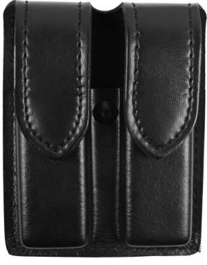 Safariland 77 Double Handgun Magazine Pouch - Plain Black, Ambidextrous 77-97-2HS 781606925309