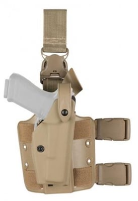 Safariland 6005 SLS Tactical Holster w/Quick Release, H&K USP 9mm, .40 Hammer Down or Cocked & Locked w/Bnt Adaptor w/ITI M3/M6 M3 Led 4.13in., STX Flat Dark Earth, Left Hand, 6005-9221-552