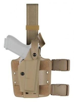 Safariland 6004 SLS Tactical Holster w/Dbl Leg Straps, Sig Sauer P220So, P220St, P220R, P226R w/SF X200 4.41in., STX Flat Dark Earth, Left Hand, 6004-7740-552 781606943532