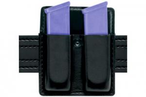 Safariland 75 Double Mag Pouch Without Flaps - Plain Cordovan, Ambidextrous 75-83-01