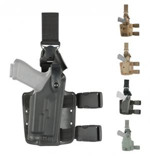 Safariland Model 6005 SLS Drop-Leg Holster, Glock 17/22/31 w/Dual Magazine Release, Right Hand, STX Foliage Green, 6005-983-541 781607039050