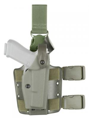 Safariland SLS Tactical Holster w/Quick Release, H&K USP 9mm/.40/.45 Hammer Down w/SF X200/X300, TLR-1/TLR-2, Insight XTI Procyon, USP 9mm/.40 4.13in/USP 45 4.1ft, OD Green, Left Hand, 9321-562