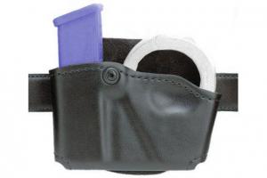 Safariland 573 Concealment Magazine Holder, Paddle, Single w/Cuff Pouch - STX Tactical Black, Ambidextrous 573-76-131 781607283033