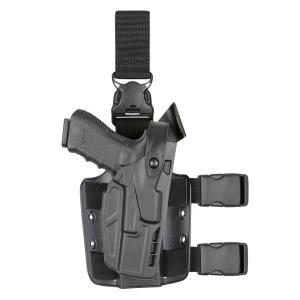 Safariland 7005 7TS SLS Tactical Holster, S&W M&P 9mm, .40 4.25in., Plain Black, Right Hand, 7005-219-411 781607311323