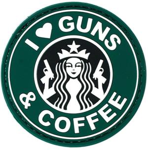 Voodoo Tactical I Love Guns & Coffee Patch, Green, 07-0916000000 070916000000