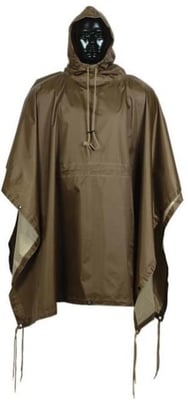 Major Outdoors Rubberized Heavy Duty Poncho, Coyote, One Size, 20-6936007000