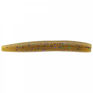 Yamamoto Fat Senko Stick Soft Lure 3" 10/pk - Green Pumpkin w/Large Black Flake 4GYA9C10301