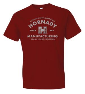 Hornady MFG T-Shirt - Men's, Cardinal, 3XL, 31426