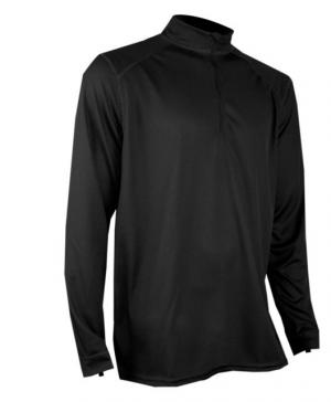 XGO Mens Phase 2 Performance Zip Mock, Black, Medium, 2GB11DQ-M-060 2GB11DQM060