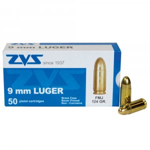 Century Arms 9mm Luger 124 Grain Full Metal Jacket Ammunition, 50 Rounds Per Box Md: AM1903 AM1903