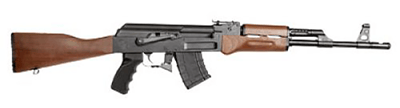 Century Arms C39V2 CA LEGAL Milled 7.62x39 AK-47 Rifle WITH SCOPE MOUNT RAIL, Walnut furniture & installed grip wrap (1) 10rd mag RI2398CA-N -California Legal FEATURELESS