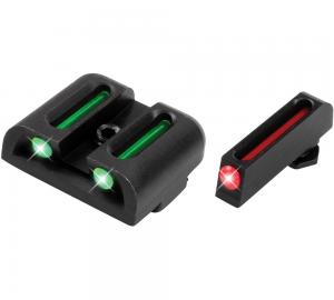 Truglo Brite-Site Fiber Optic Sights Black Fits Glock 42  Front Red Rear Green TG131G3