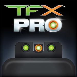 TruGlo TFX Pro Sight Set for Novak 260/500, Orange Accent, TG13NV3PC TG13NV3PC
