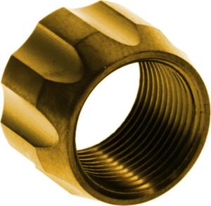 Rival Arms Thread Protector 9mm 1/2-28, Gold, RA300001E RA300001E