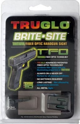 TruGlo Tritium/Fiber Optic Night Sight Set, Green Front/Rear - For Glock 17/19/22 and Similar TG131GT1 TG131GT1