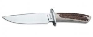 Boker USA Arbolito Esculta Hirschhorn Fixed Blade Knife,5.70in N695 Steel,Hirschhorn Handle 02BA593H 02BA593H