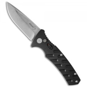 Boker Plus Strike Manual Folding Knife, 3.38" Spear-point Aus-8 Stainless Steel Plain Blade (Aluminum Scale Handle) - 01BO400N 788857032503