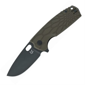 Fox 604OD Core Linerlock OD Knife with Green FRN Handle 788857705117