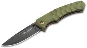 Magnum Iguanodon Folding Knife, 3.15in, 440A, G10 Olive Handle, 01SC072 01SC072