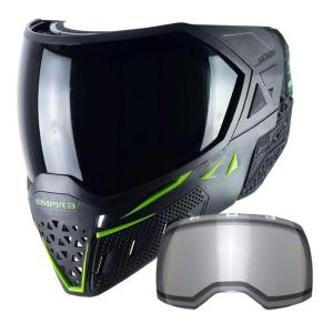 EMPIRE EVS Black Lime Green Paintball Goggle 21725