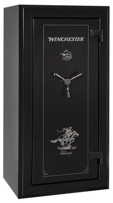 Winchester Safes Treasury 26 Electronic Entry Black Powder Coat Holds Up to 26 Long Guns Fireproof- Yes SECWINTR26BKE