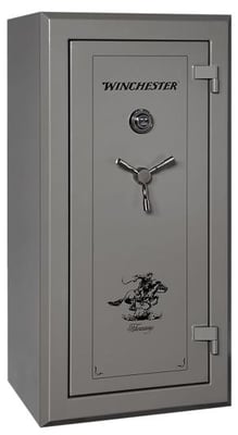 Winchester Safes  Treasury 26 Electronic Entry Gunmetal Powder Coat 10 Gauge Steel Holds Up to 26 Long Guns Fireproof- Yes SECWINTR26GME