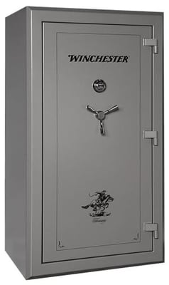 Winchester Safes  Treasury 26 Electronic Entry Gunmetal Powder Coat 10 Gauge Steel Holds Up to 48 Long Guns Fireproof- Yes SECWINTR48GME