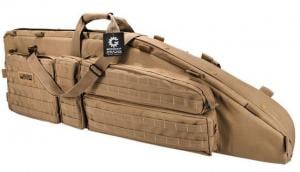 Loaded Gear RX-600 46 in Tactical Dual Rifle Bag, Padded Center Divider, 4 Zippered Pockets, Dark Earth BI12552 790272001453