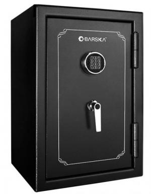 Barska FV-500 Fireproof Vault Safe, Pry-Resistant Recessed Door, Black, Outer Dimensions 20 x 20 x 30 in AX12674 790272002122