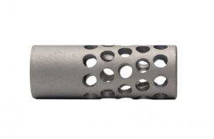 Anarchy Outdoors Full Port Titanium Muzzle Brake, 22 cal, Bead-Blasted Titanium, MB01-22-TI1