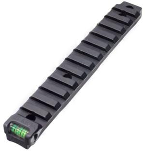 Anarchy Outdoors Ruger Precision Rimfire 30 MOA Scope Base w/ Bubble Level, Short Action, Black, 791617485204