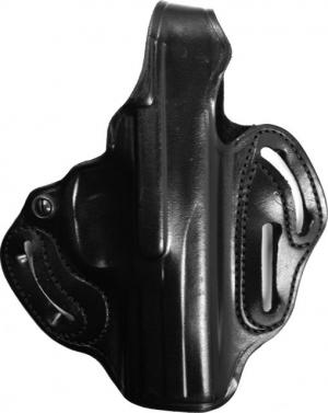DeSantis Thumb Break Scabbard Holster - Left, Black, Lined, Plain, 3 Slot 001BD82Z0 - FITS S&W 469, 669, 69-04, 69-06 39-13, 39-14, 69-24, 69-26, 69-29