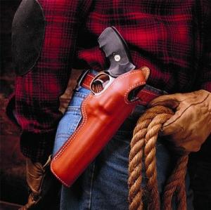 DeSantis Dual Angle Hunter Holster - Right, Tan, Lined 016TC34Z0 - S&W L 520, 581, 620, 681, 586, 686 4in.