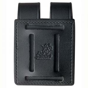 DeSantis Black - Plain - Double Mag Pouch - Nickel Snap U41BJLLZ1 U41BJLLZ1