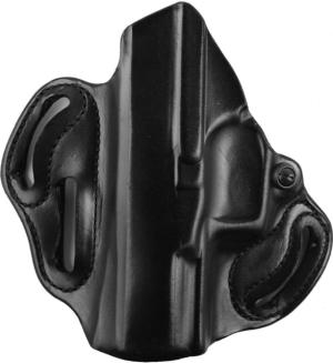 DeSantis Speed Scabbard Leather OWB Belt Holsters - Walther, Walther PPQ, PPQ M2 4in, Left Hand, Plain, Black, 002BBV4Z0
