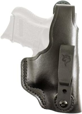 DeSantis Dual Carry II Leather IWB Holster, S&W J 36, 37, 60, 317, 337, 360 2-2 1/4in, M&P 360 2in, Taurus 85 2in, Charter Arms Undercover 2in, Left Hand, Plain, Black, 033BB02Z0