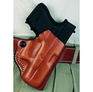 DeSantis Mini Scabbard Leather Belt Holster for Glock 42, Right Hand, Black, 019BAY8ZO 019BAY8Z0