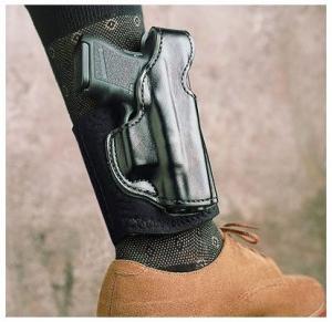 DeSantis Die Hard Ankle Rig Holster for Glock 43, Black, Right Hand, 014PC8BZ0 792695328988