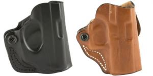 DeSantis Mini Scabbard Leather Belt Holster for Glock 43, Black, Right Hand, 019BA8BZ0 019BA8BZ0