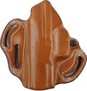 DeSantis Speed Scabbard Leather OWB Belt Holsters - FN, FN Herstal FN 509, FN Herstal FN 509 Tactical, Left Hand, Plain, Tan, 002TB1JZ0