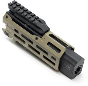 Strike Industries 6 Handguard for CZ Scorpion EVO Pistol, FDE, SI-CEVO-HG-6-FDE