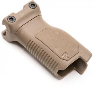 Strike Industries Angled Vertical Grip with Cable Management for 1913 Picatinny Rail, FDE, Long, SI-AR-CMAG-RAIL-L-FDE SIARCMAGRAILLFDE